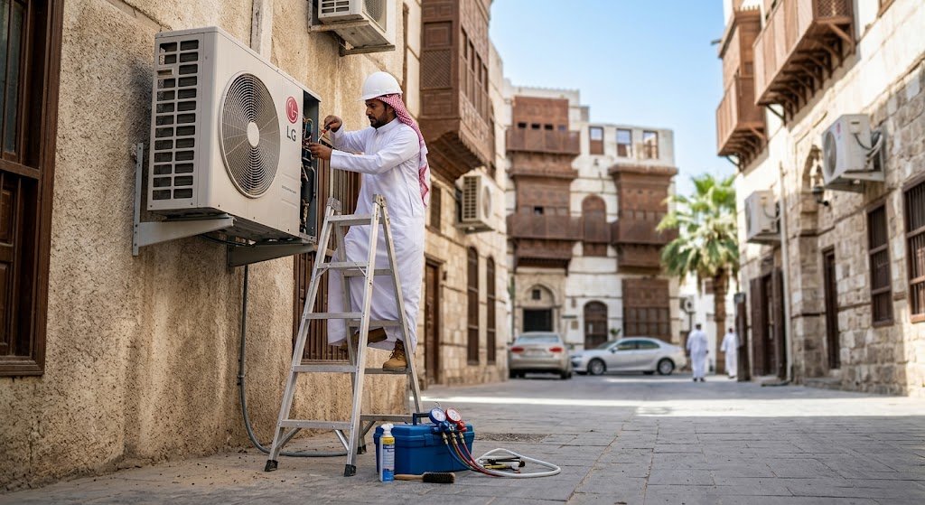 صيانة مكيفات حي الخالدية جدة لتقديم أفضل خدمات فحص وإصلاح التكييفات باحترافية